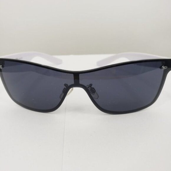 UVEX Sport Polarized Sunglasses Oversize 22 White Frame Smoke Lens NWT main image 5